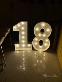 Numero 18 alto un metro