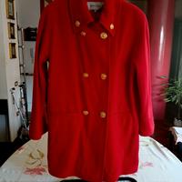 Cappotto Rosso Fuoco Privilegio in Lana  Taglia 42
