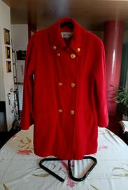Cappotto Rosso Fuoco Privilegio in Lana  Taglia 42