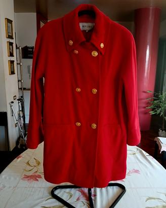Cappotto Rosso Fuoco Privilegio in Lana  Taglia 42