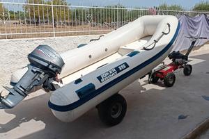 Gommone con motocariola