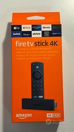 Fire TV Stick 4K HDR Sigillata – Nuova