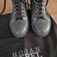Stivaletti Hogan Rebel Allacciati - Taglia 39 Nero