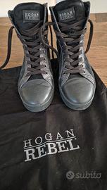 Stivaletti Hogan Rebel Allacciati - Taglia 39 Nero