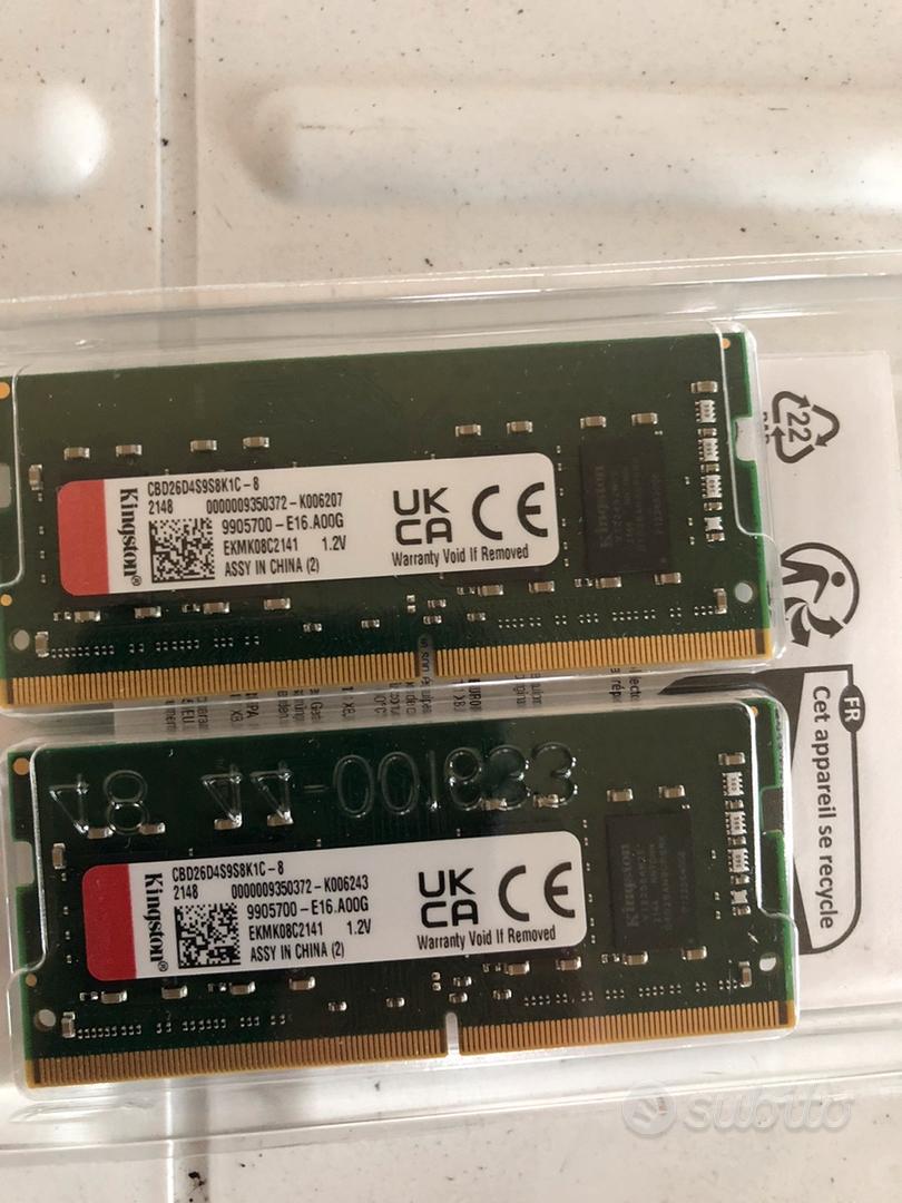 Memorie Ram DDR4 16GB per laptop e Mini PC - Informatica In vendita a ...