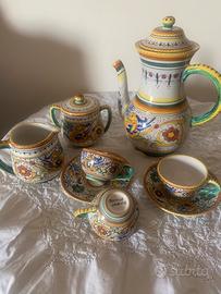 Servizio caffe Deruta vintage anni’70