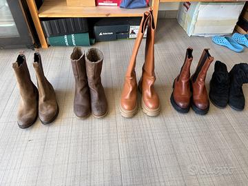 5 paia di scarpe / stivali taglia 39