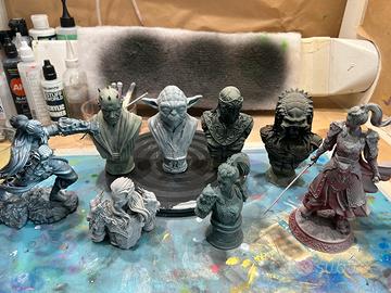 Busti in resina da dipingere