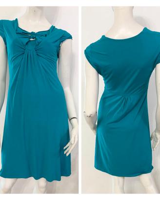 PINKO Vestito abito azzurro petrolio