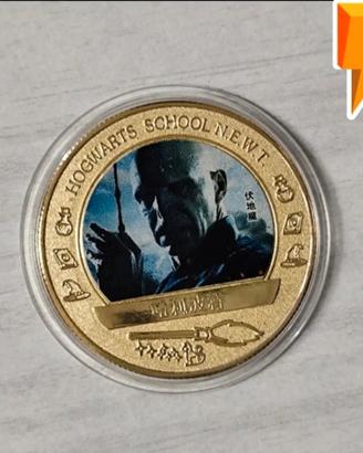 Moneta Voldemort,in metallo cm 4.