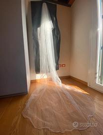 Velo nuovo da sposa in toulle da sartoria