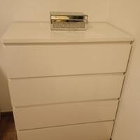 cassettiera Ikea bianco lucido