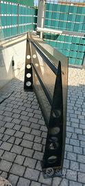 Tettoia pensilina in ferro e policarbonato 