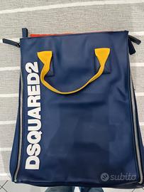 Borsa Shopping Dsquared2 Blue & Yellow - Come Nuov