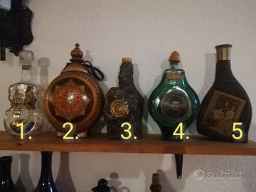set bottiglie VUOTE da collezione 