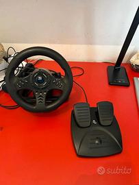 Volante e pedali compatibili PS4