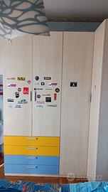 Cameretta con armadio a ponte