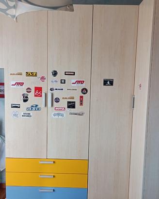 Cameretta con armadio a ponte