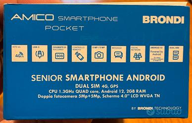 Cellulare Senior Smarthphone Android Brondi Amico