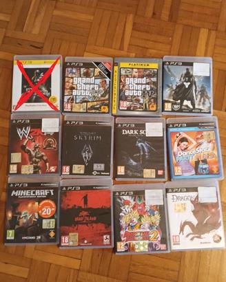 Selezione di videogiochi Ps3