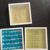 Set 3 quadri decorativi design- umbra ilc design