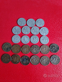 23 vecchi monete lire italiane
