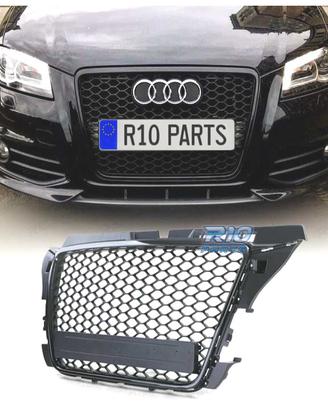GRIGLIA AUDI A3 8P 08-12 LOOK RS3 NERO LUCIDO