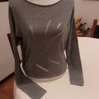 Maglia GAS in Filato Lurex Argento - Taglia M
