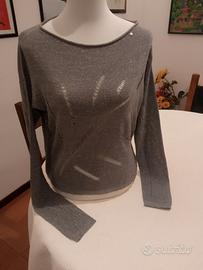 Maglia GAS in Filato Lurex Argento - Taglia M
