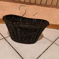 cestino vimini per bicicletta