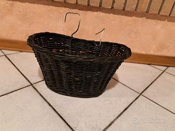 cestino vimini per bicicletta