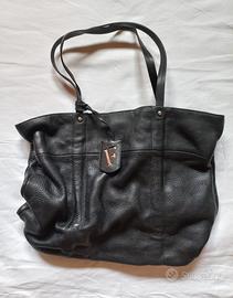 Borsa Furla Nera Interno Leopardato