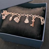 Bracciale in argento 925 e scintillanti Zirconi 