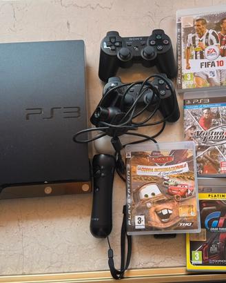 PlayStation 3 con 2 controller e accessori