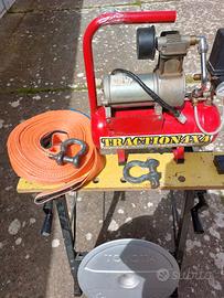 Compressore aria 12 volts + strops 9 ton.
