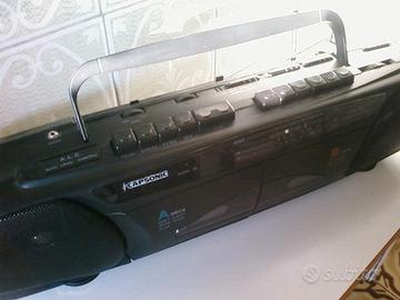 Radio musicassette stereo AM/FM dual play/recorder