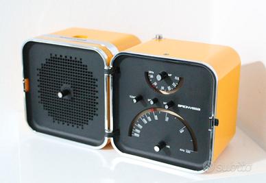 IMPECCABILE Brionvega TS502 Radio Cubo Gialla