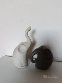 Claraluna_ coppia elefantini.Ceramica, opachi 