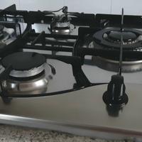 PIANO COTTURA INOX 4 FUOCHI