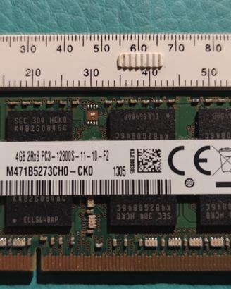 Ram 4GB PC3 12800S Samsung 2 pz.disponibili