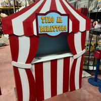 Gioco in legno tiro al barattolo luna park