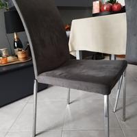 stock 4 sedie Alcantara grigio