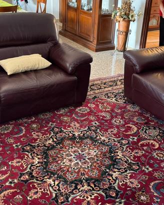 Divano in pelle 3 e 2 posti