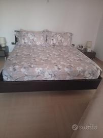 Letto matrimoniale Grattarola in legno massello