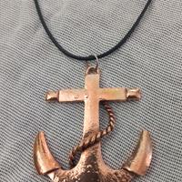 Collana ANCORA Unisex Ciondolo Nuovo in Rame