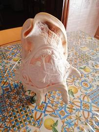 Lampada conchiglia decorata con cammeo