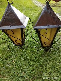 lampione ferro battuto 