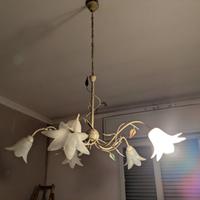 lampadario con fiori 