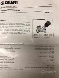 Valvola di bilanciamento venturi