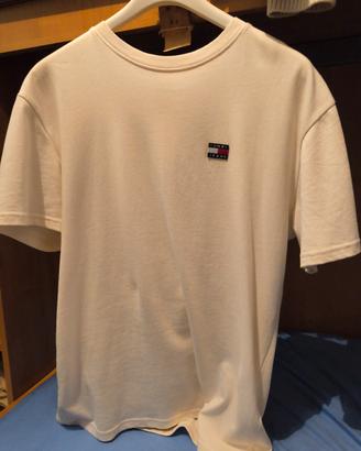 T- Shirt Tommy Jeans over,  bianco